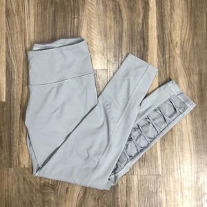 Gray Victoria’s Secret Leggins with Ribbon & Mesh